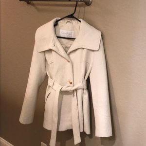 Jessica Simpson cream peacoat